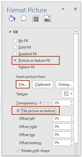 Cách chỉ chèn hình nền vào full một trang Word 5